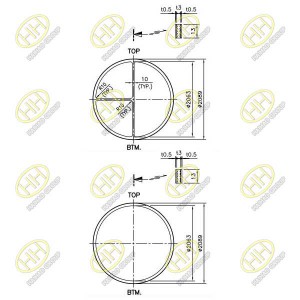 Kammprofile Gasket With Graphite Layer Were Finished China Hebei