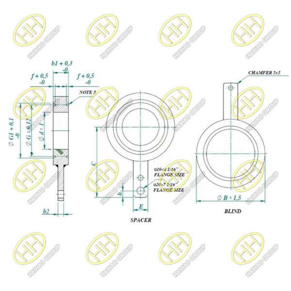 ASTM A240 UNS S32760 Paddle Blank Drawing