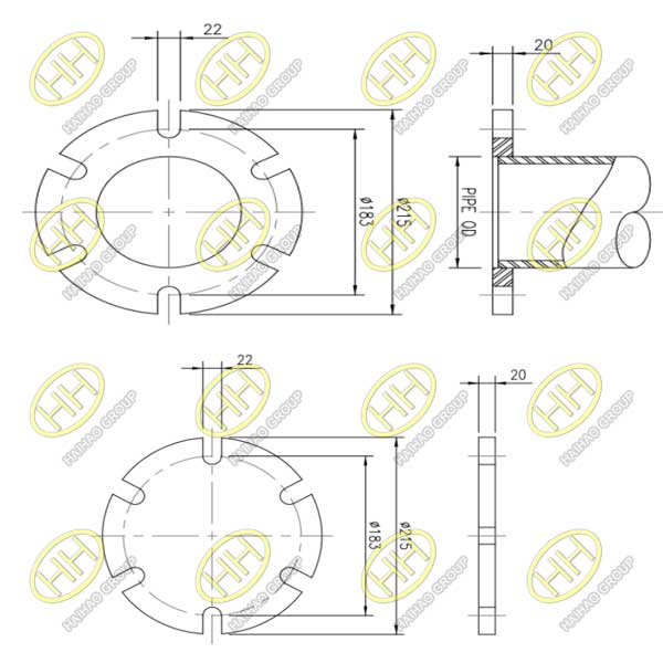 Custom flange drawing