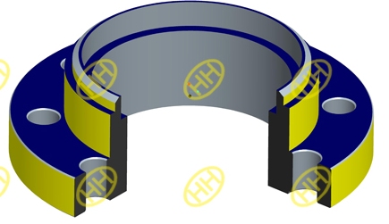 custom non-standard flange design drawing