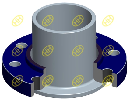 lap joint flange stub end drawing